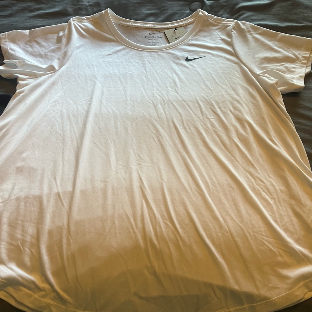 White Nike Running Shirt